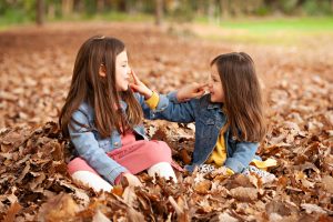 two girls in Autumn Photography Macedon Ranges