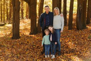 Family Standing in Autumn Photo Gisborne