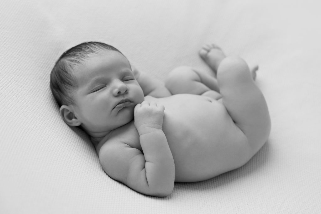 newborn alseep on side Newborns of Melbourne Photography Session
